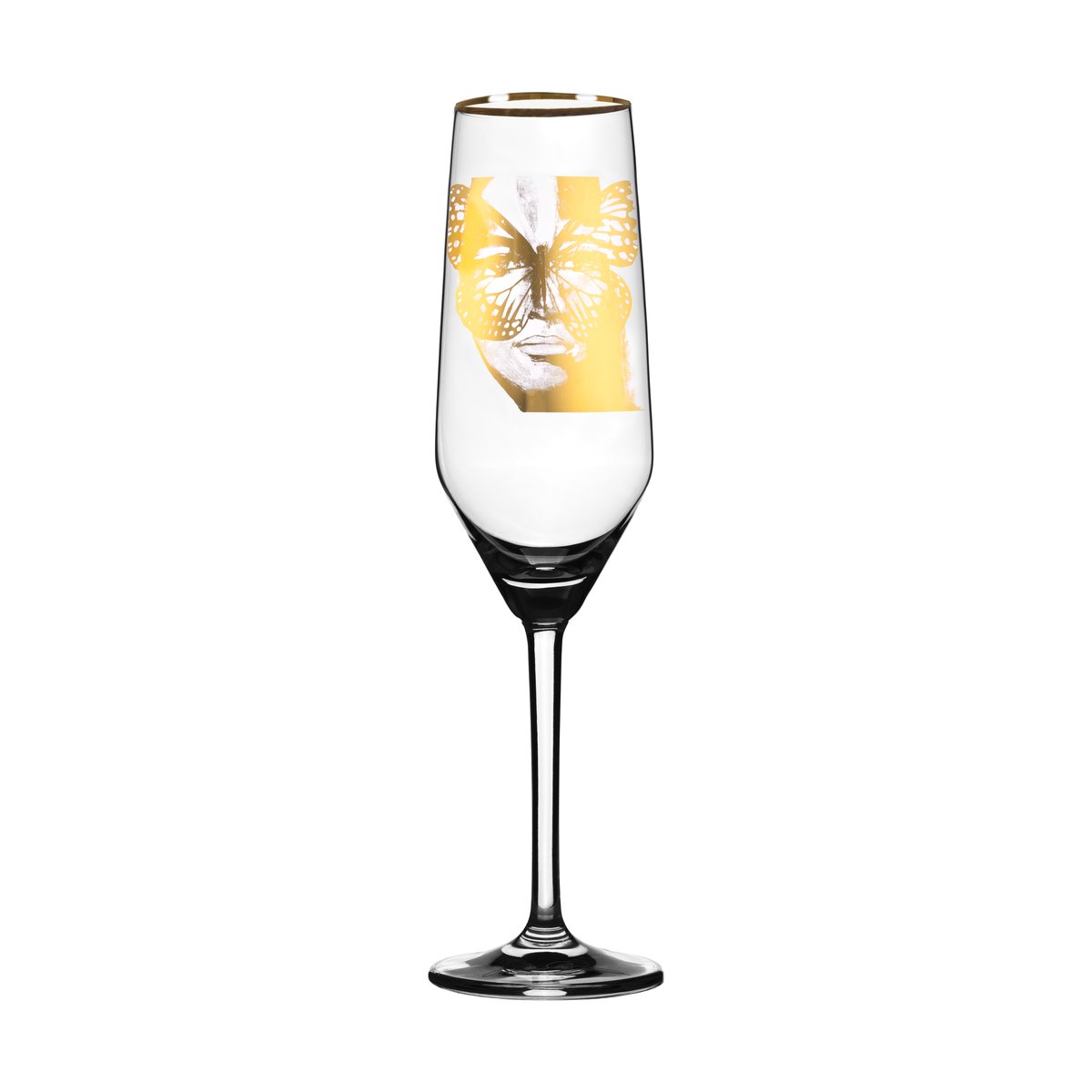 Carolina Gynning Golden Butterfly champagneglass 30 cl Gold