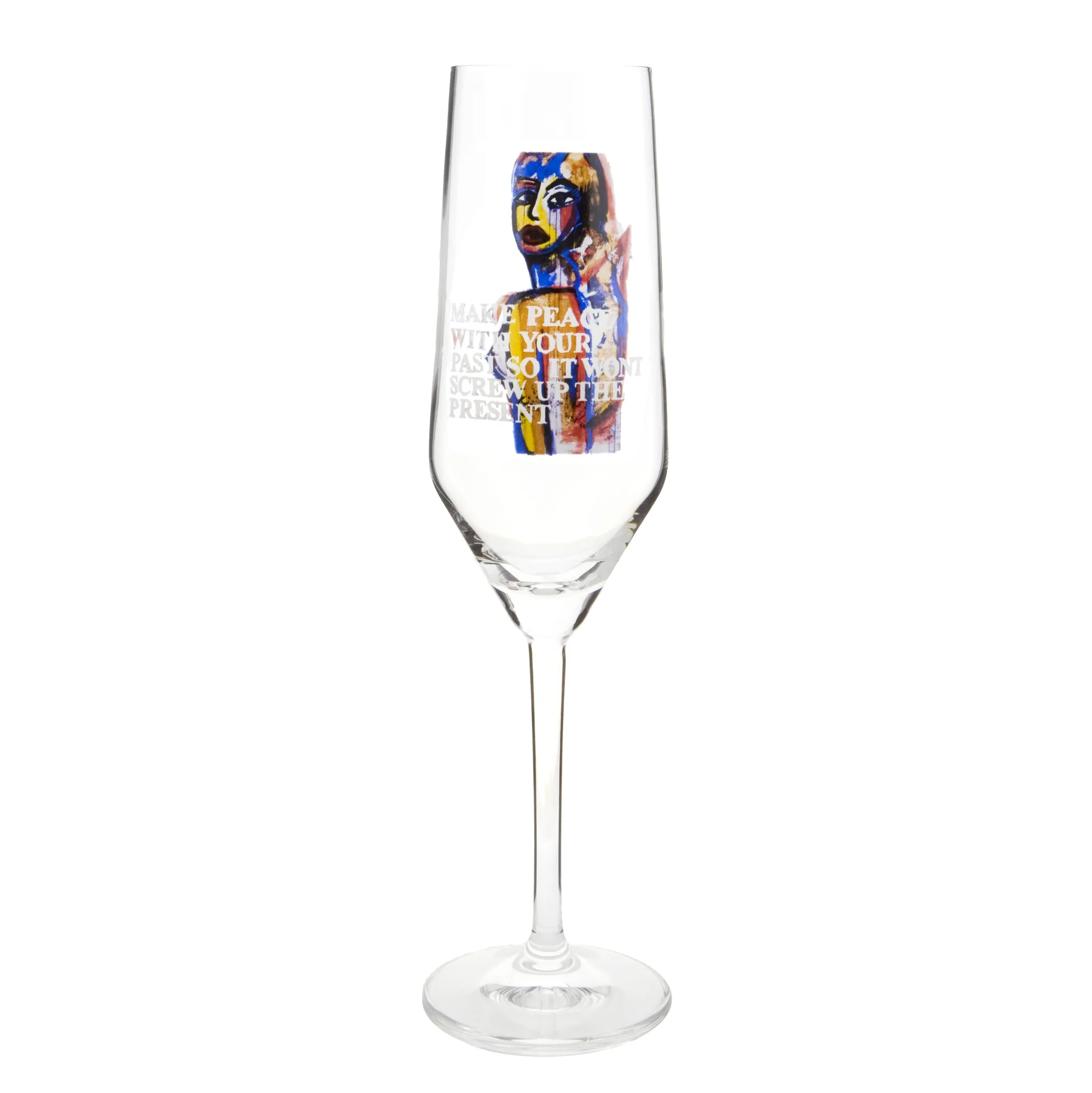 Make Peace champagneglass, 30 cl Carolina Gynning