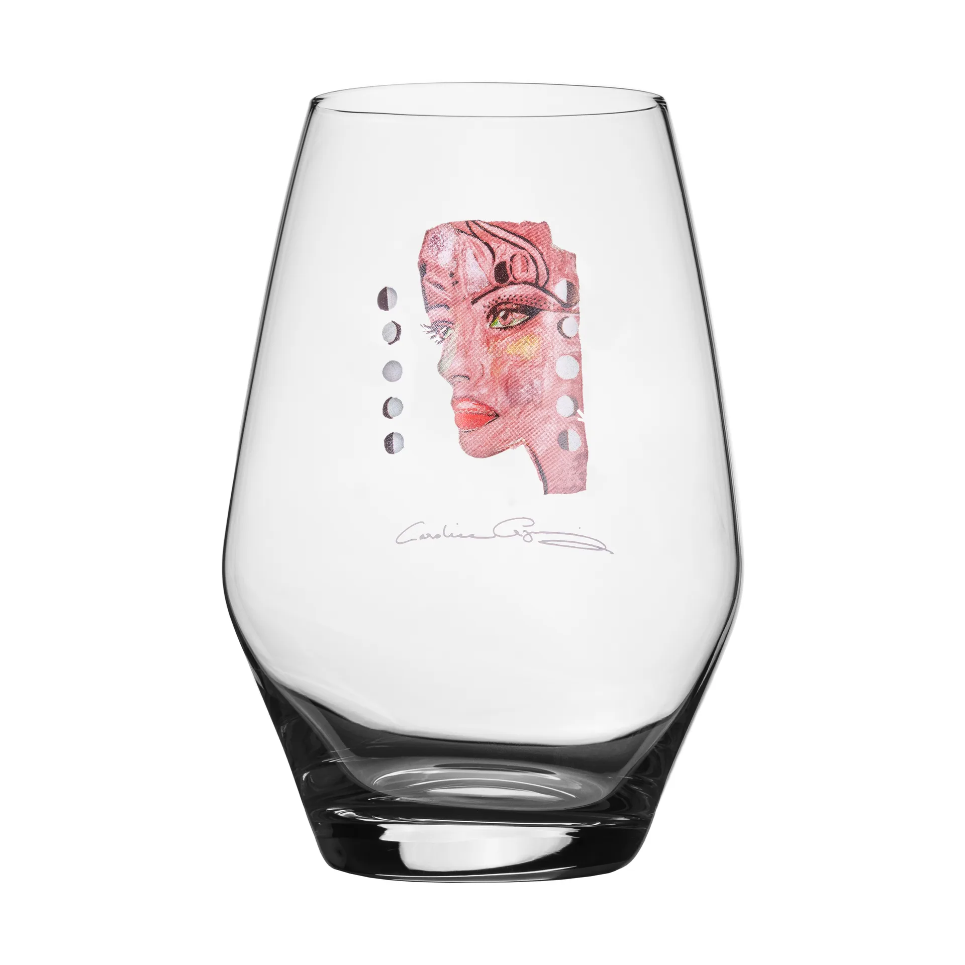 Moonlight Queen allglass drikkeglass 35 cl, Pink Carolina Gynning