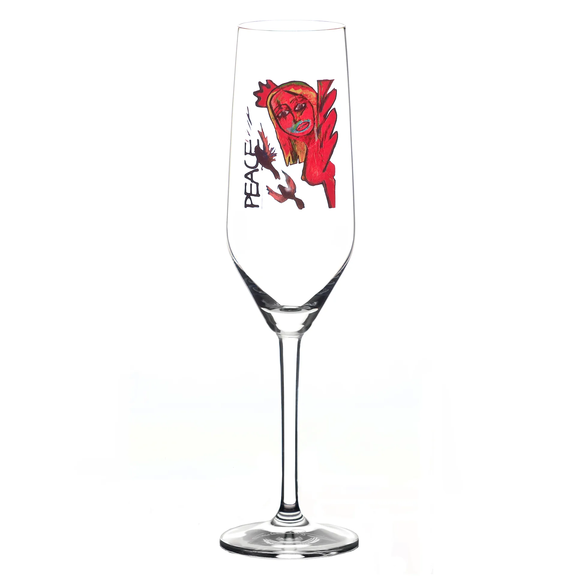 Scream Peace champagneglass, 30 cl Carolina Gynning