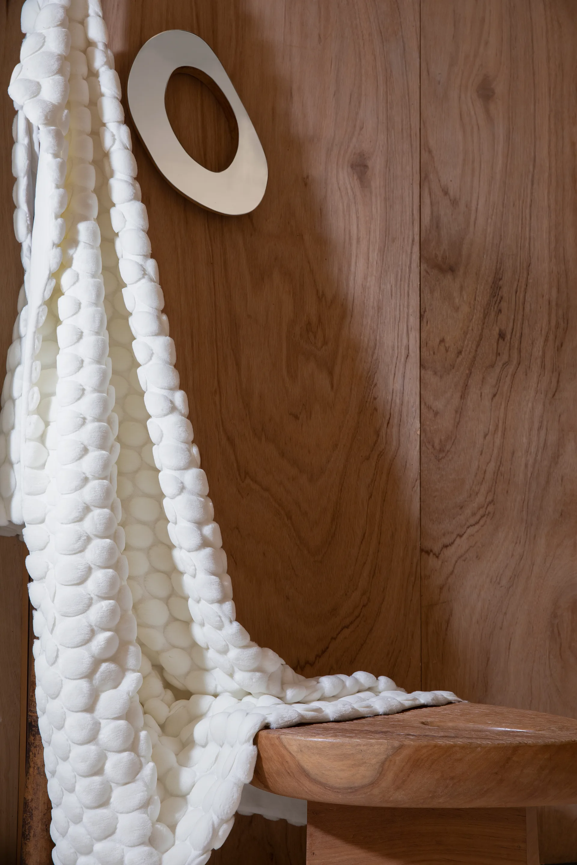 Egg Collection pledd 170x130 cm, Hvit Ceannis