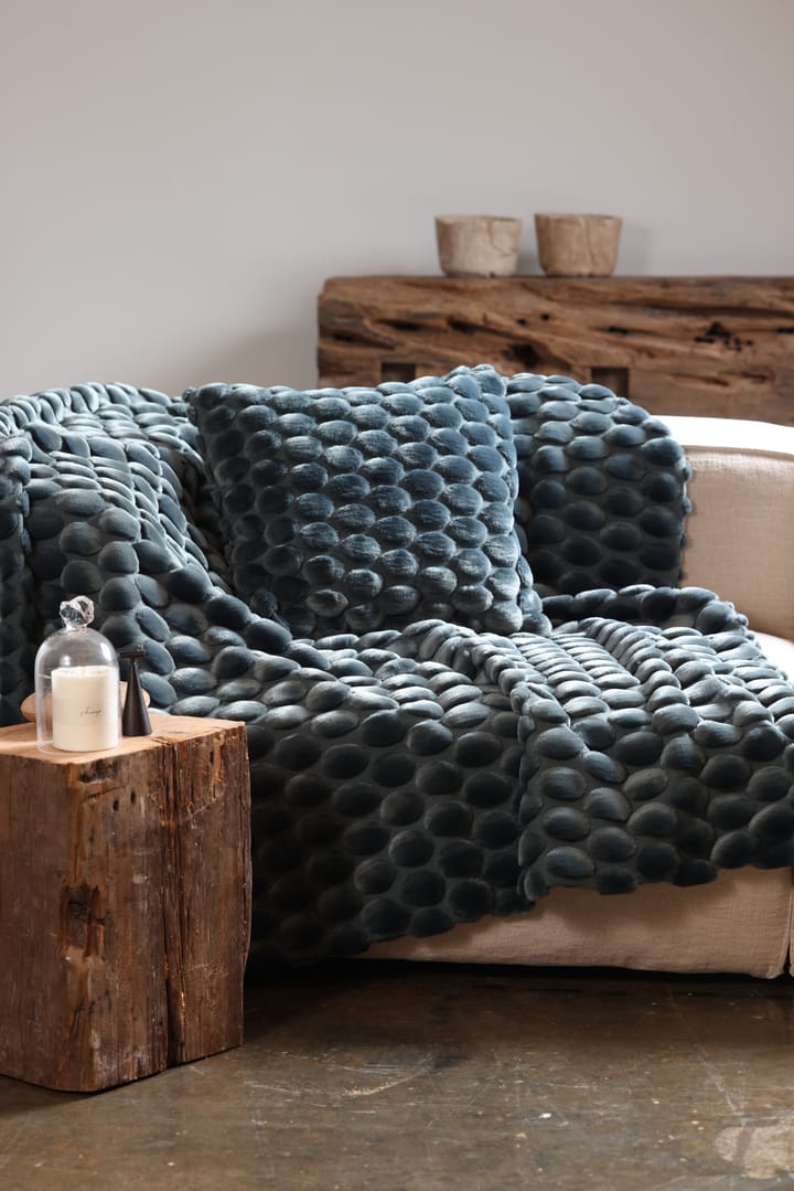 Egg Collection pledd 170x130 cm, Petrol Ceannis