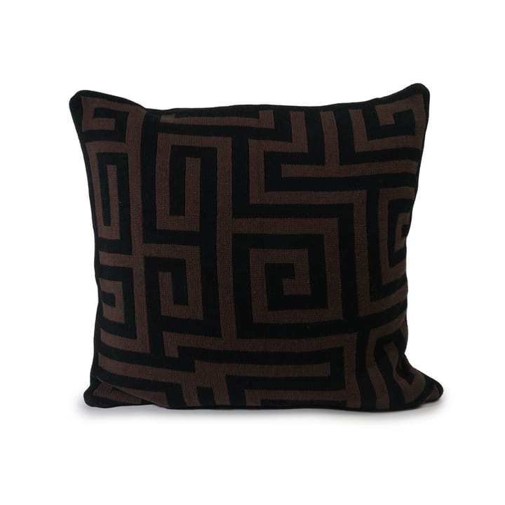 Putetrekk Strikket 50x50 cm - Brun-svart - Ceannis