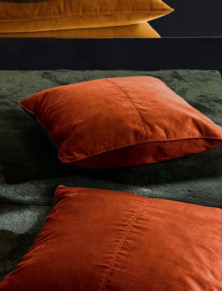 Velvet Collection putetrekk 50x50 cm, Cognac Ceannis