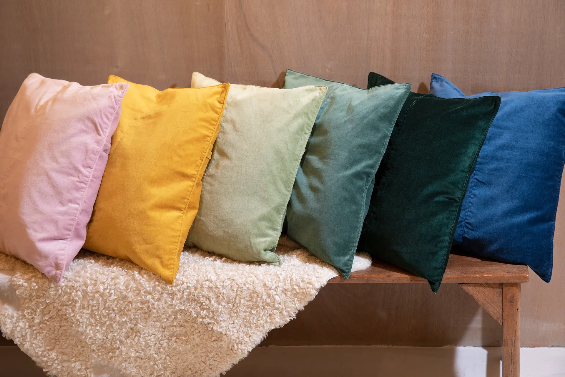 Velvet Collection putetrekk 50x50 cm, Rosa Ceannis