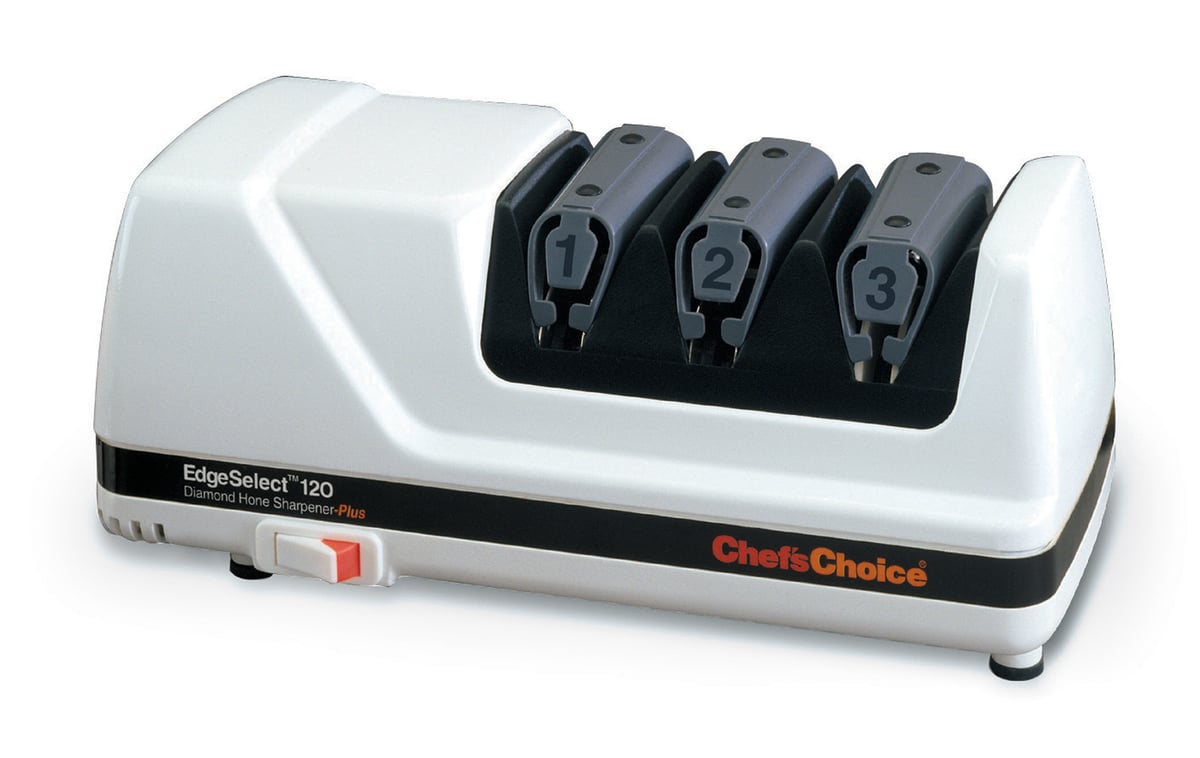 Chef's Choice Modell 120 Knivsliper elektrisk diamant 3 trinn Hvit
