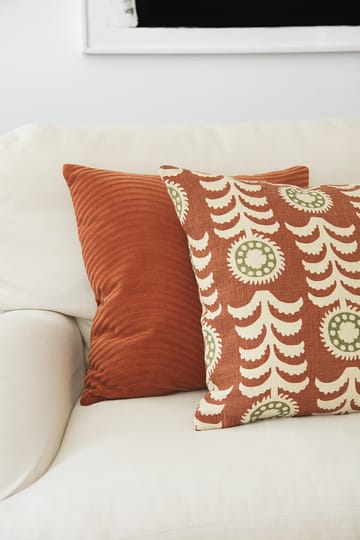 Alok putetrekk 50 x 50 cm - Terracotta-cactus green - Chhatwal & Jonsson