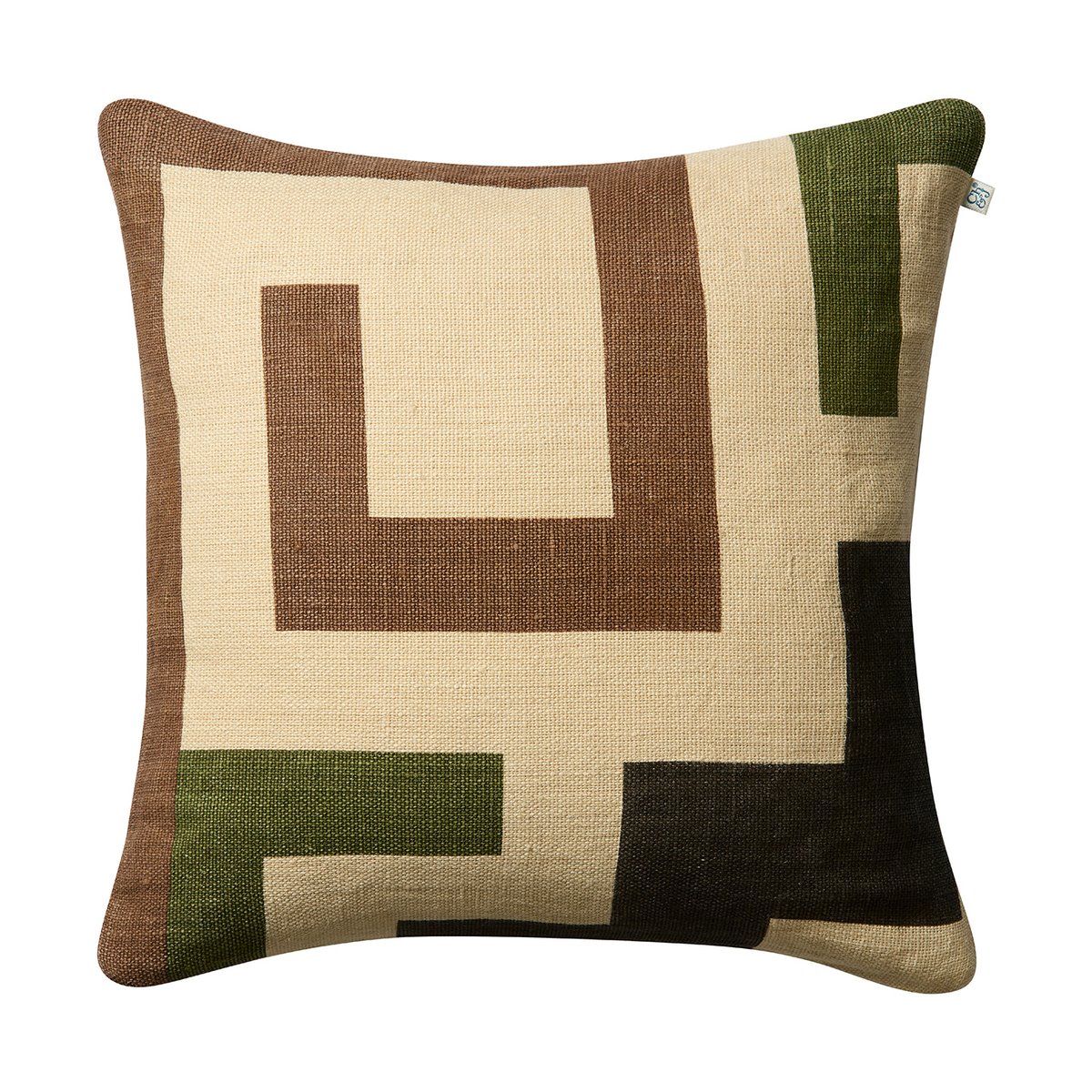 Bilde av Chhatwal & Jonsson Aman putetrekk 50x50 cm Taupe-cactus green-brown