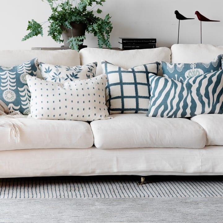 Amar putetrekk 50x50 cm, White-blue-aqua Chhatwal & Jonsson