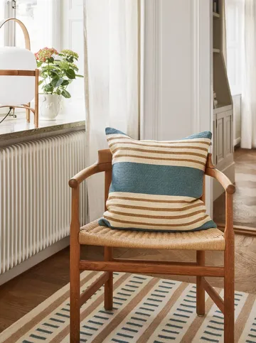 Aria putetrekk - Heaven blue-khaki, 50x50 cm - Chhatwal & Jonsson