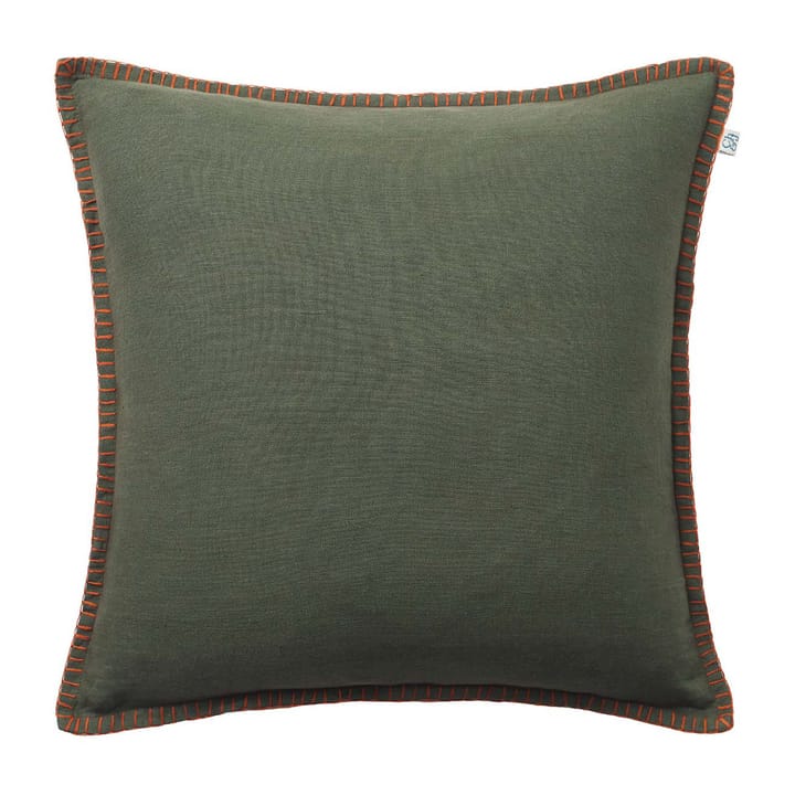 Arun putetrekk 50 x 50 cm - Forest green-terracotta - Chhatwal & Jonsson