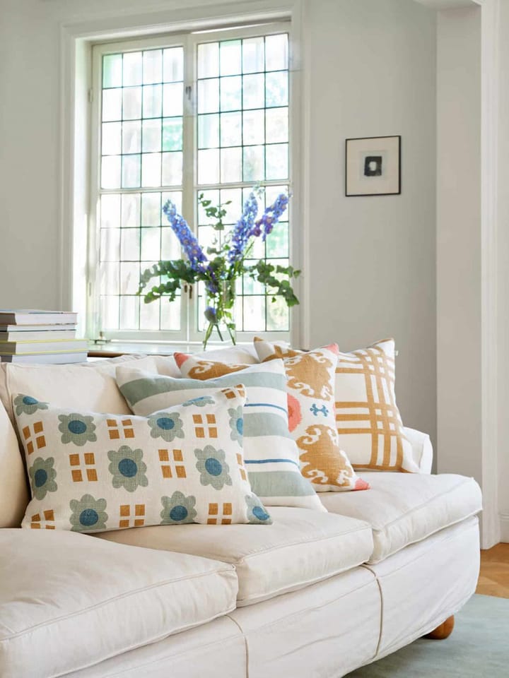 Assam putetrekk 50x50 cm, Aqua-heaven blue Chhatwal & Jonsson