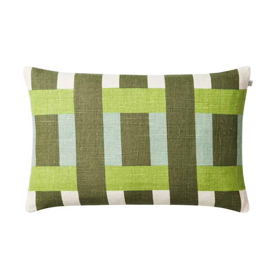Benaras putetrekk 40x60 cm, Cactus green-lime-aqua Chhatwal & Jonsson