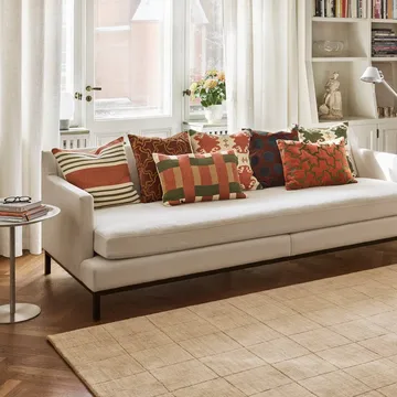 Benaras putetrekk - Apricot Orange-Khaki-Cactus Green, 40x60 cm - Chhatwal & Jonsson