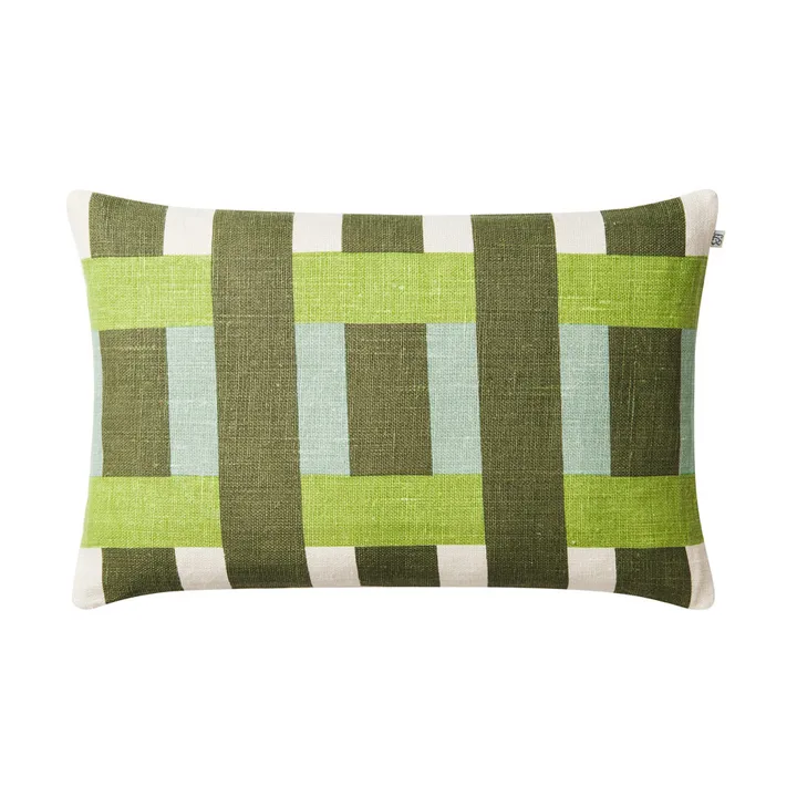 Benaras putetrekk - Cactus green-lime-aqua, 40x60 cm - Chhatwal & Jonsson