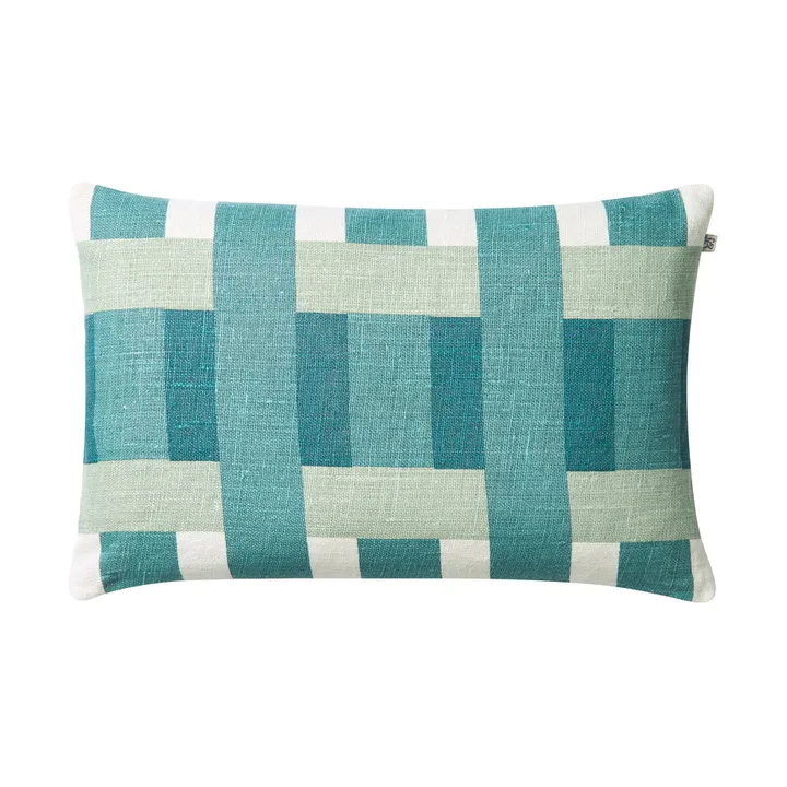 Benaras putetrekk - Heaven blue-aqua-palace blue, 40x60 cm - Chhatwal & Jonsson