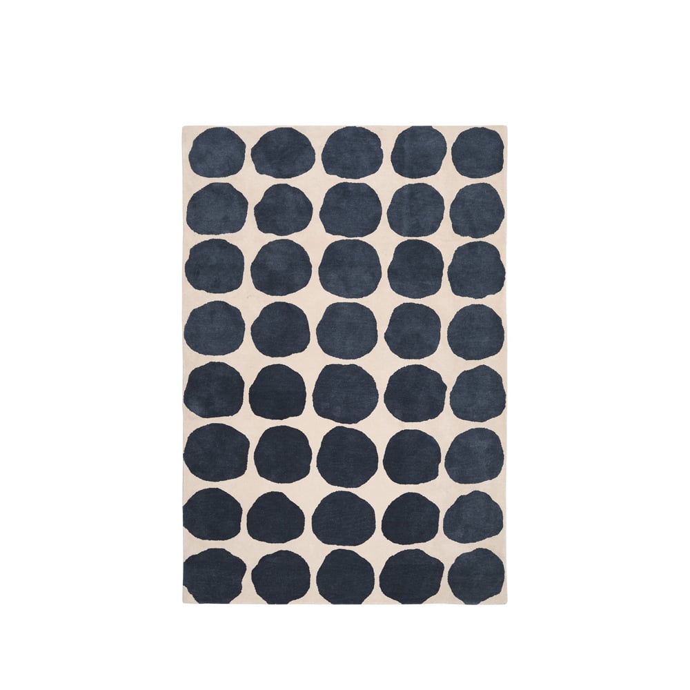 Bilde av Chhatwal & Jonsson Big Dots teppe light khaki/blue melange 180 x 270 cm