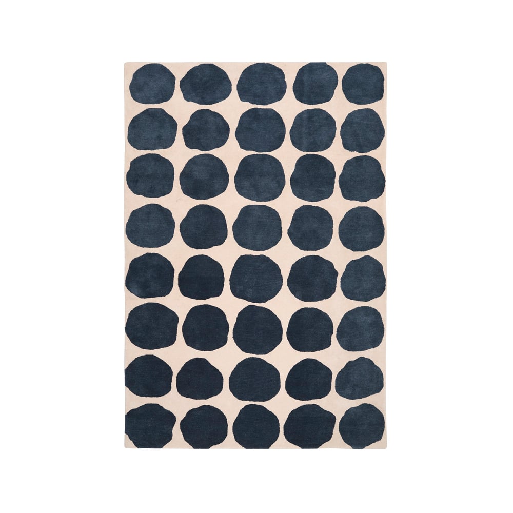 Bilde av Chhatwal & Jonsson Big Dots teppe light khaki/blue melange 230 x 320 cm