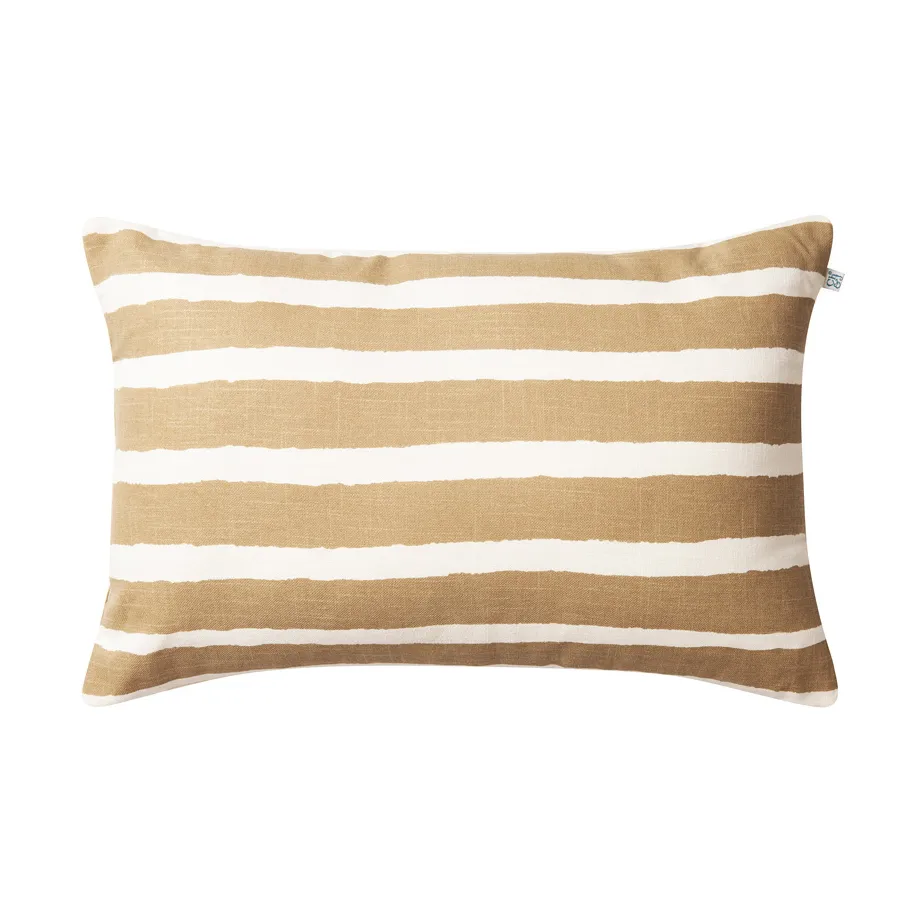 Block Stripe utendørspute 40x60 cm, Beige-off white Chhatwal & Jonsson