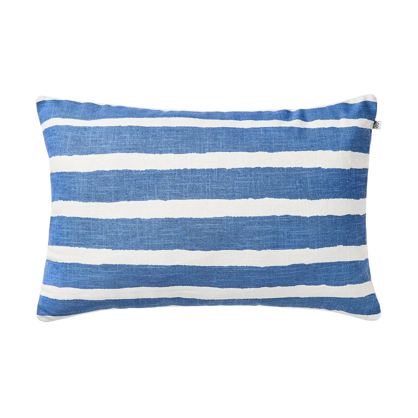 Block Stripe utendørspute 40x60 cm, Riviera blue-off white Chhatwal & Jonsson