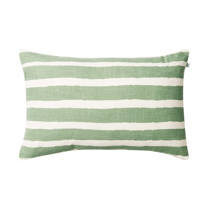 Block Stripe utendørspute 40x60 cm, Sage-off white Chhatwal & Jonsson