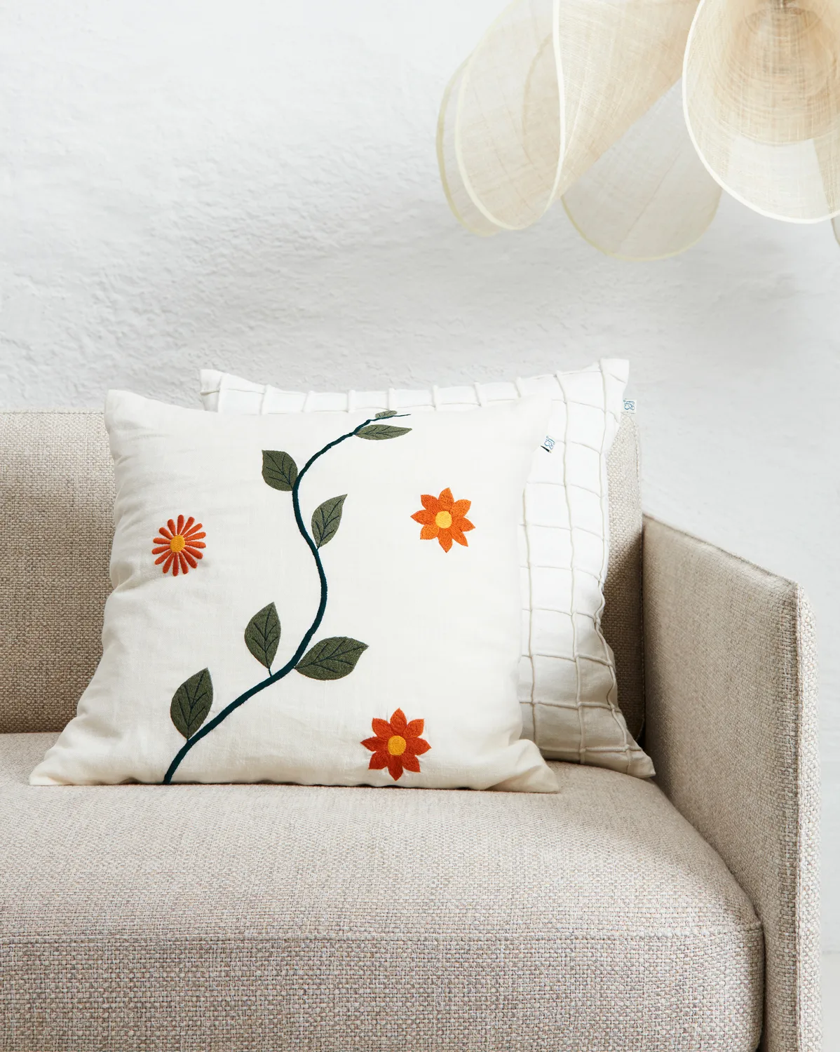 Bloom putetrekk 50x50 cm, White Chhatwal & Jonsson