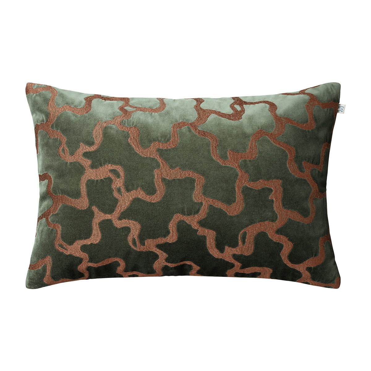 Bilde av Chhatwal & Jonsson Chand putevar 40 x 60 cm Forest green-cognac