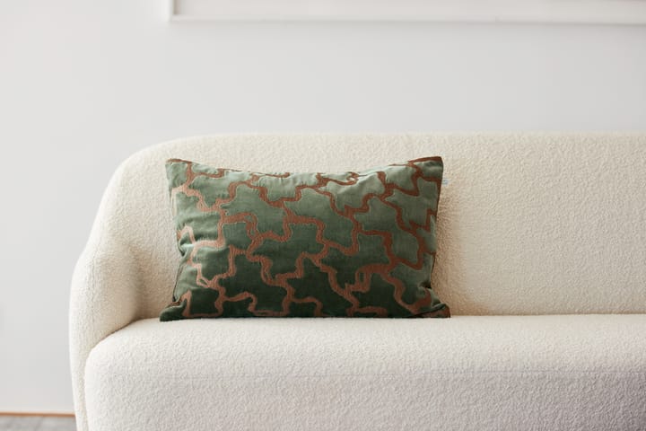 Chand putevar 40 x 60 cm , Forest green-cognac Chhatwal & Jonsson