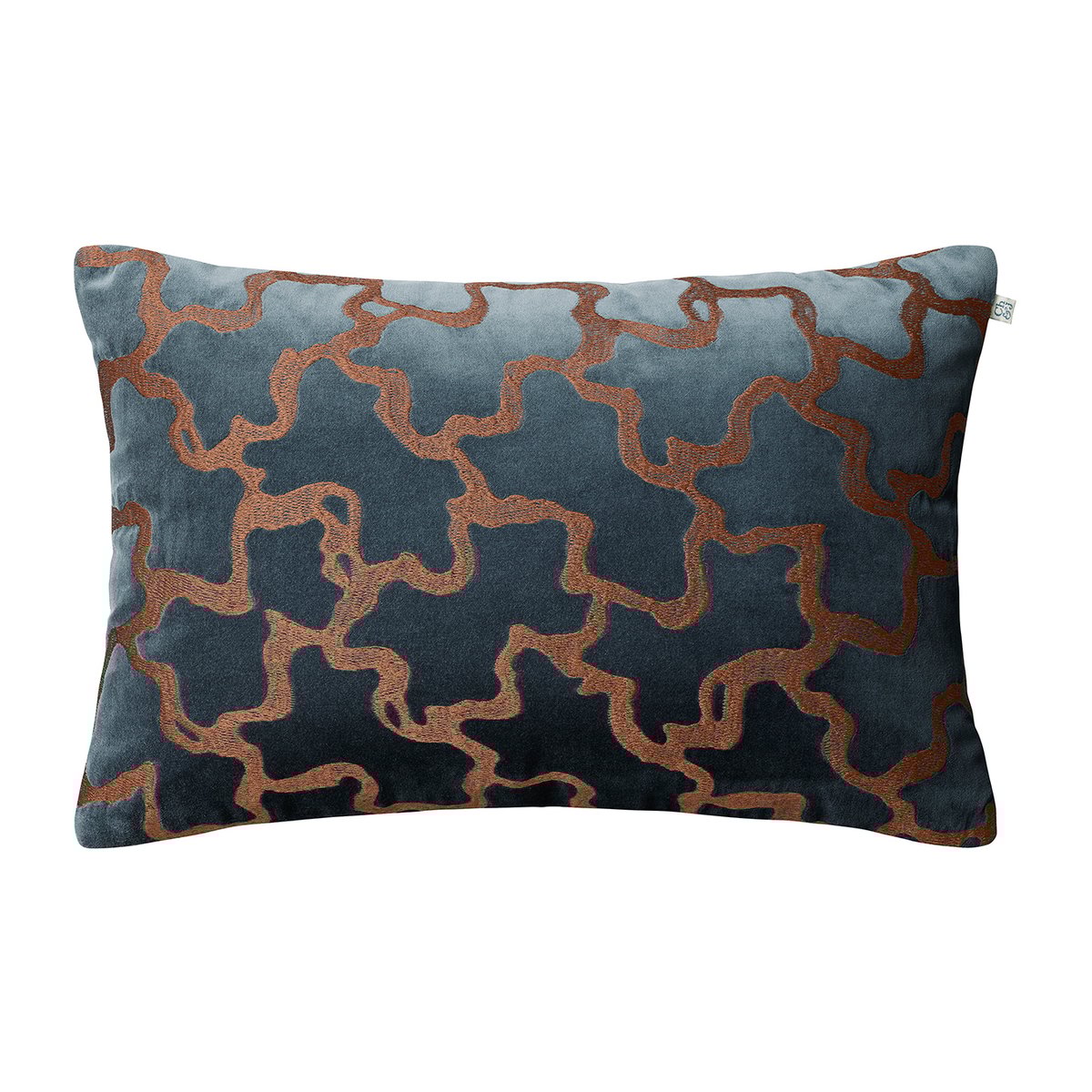 Bilde av Chhatwal & Jonsson Chand putevar 40 x 60 cm Sea blue-cognac