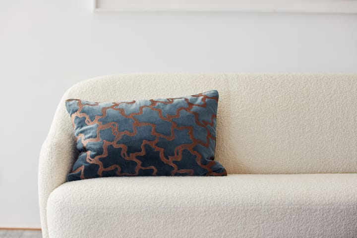 Chand putevar 40 x 60 cm , Sea blue-cognac Chhatwal & Jonsson