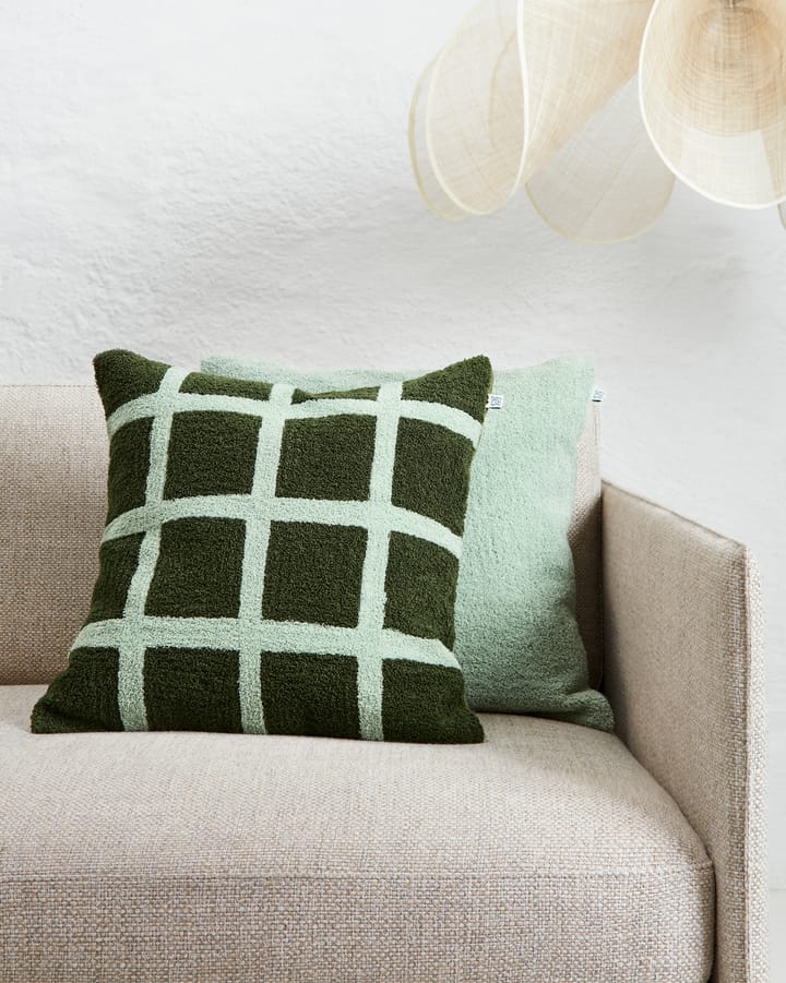 Check putetrekk50x50 cm, Cactus green-aqua Chhatwal & Jonsson