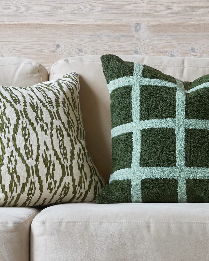Check putetrekk50x50 cm, Cactus green-aqua Chhatwal & Jonsson