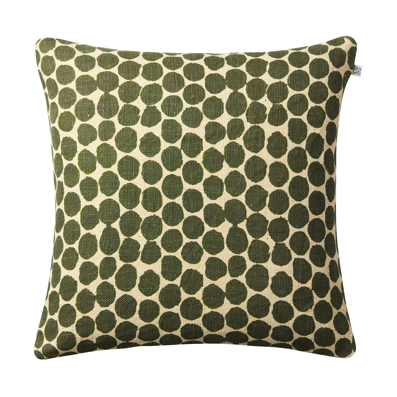 Dot Ari putetrekk 50x50 cm, Beige-cactus green Chhatwal & Jonsson