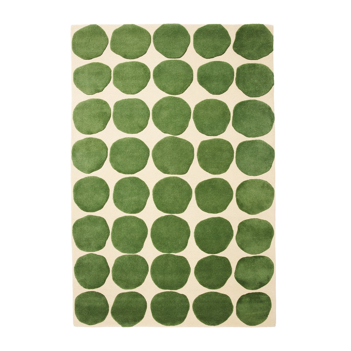 Bilde av Chhatwal & Jonsson Dots teppe Khaki-cactus green 180 x 270 cm