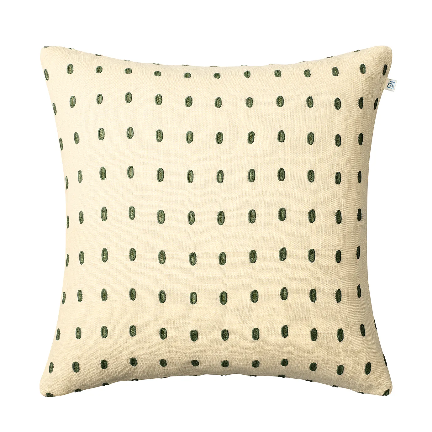 Drop putetrekk 50x50 cm, Beige-green-green Chhatwal & Jonsson