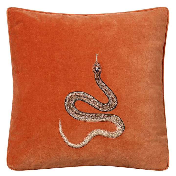 Embroidered Cobra putevar 50x50 cm - Orange - Chhatwal & Jonsson