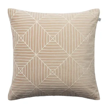 Embroidered Kulgam putetrekk 50 x 50 cm - Tan-off white - Chhatwal & Jonsson