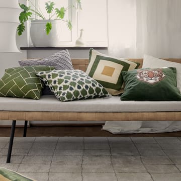 Embroidered Tiger putevar 50x50 cm - Cactus green - Chhatwal & Jonsson