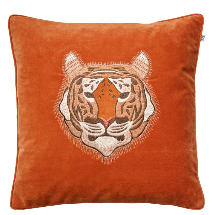 Embroidered Tiger putevar 50x50 cm - Orange - Chhatwal & Jonsson