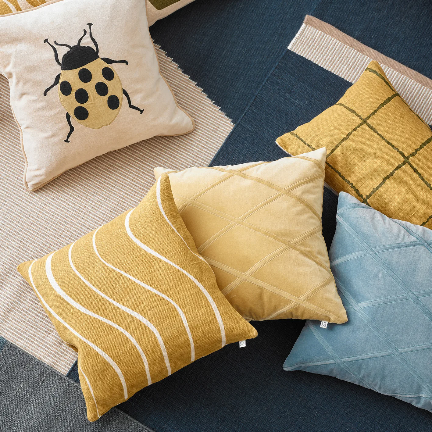 Gaya putetrekk 50x50 cm, Spicy yellow Chhatwal & Jonsson