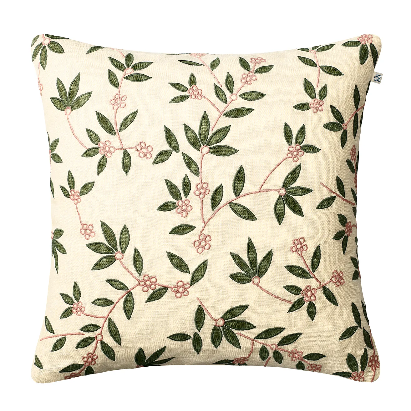 Gita putetrekk 50x50 cm, Beige-green-rose Chhatwal & Jonsson