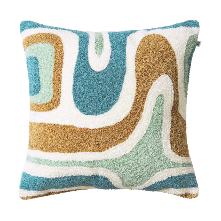 Bilde av Chhatwal & Jonsson Godavari putetrekk 50x50 cm Heaven blue-aqua-sand-offwhite