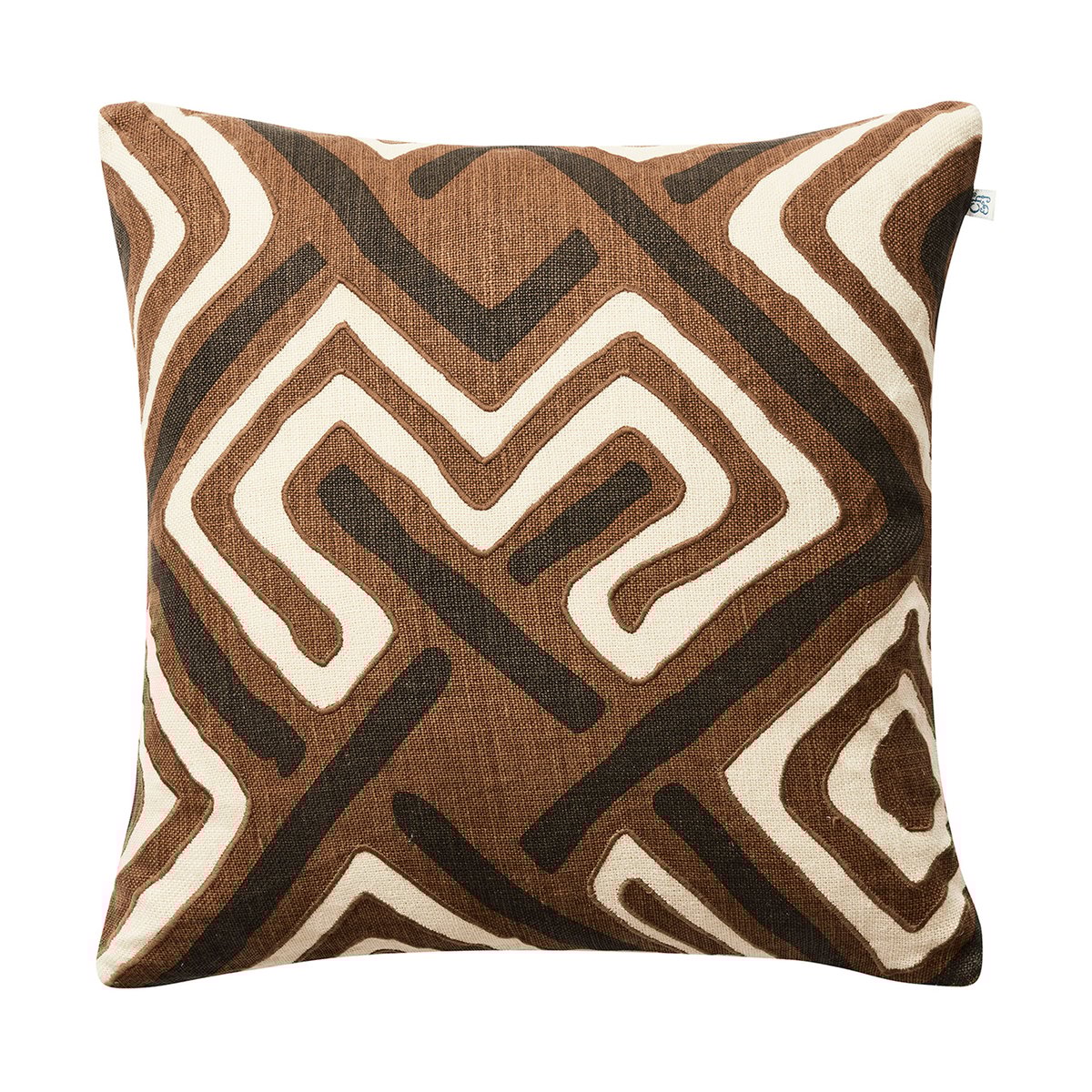 Bilde av Chhatwal & Jonsson Gujarat putetrekk 50 x 50 cm Dark Brown-Taupe