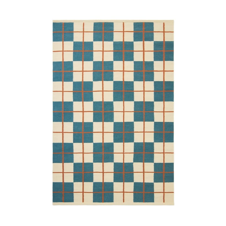 Haveli teppe 180x270 cm - Heaven blue-light khaki-rust - Chhatwal & Jonsson