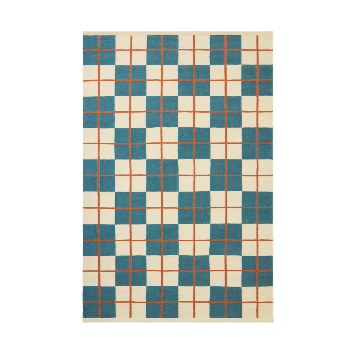 Bilde av Chhatwal & Jonsson Haveli teppe 180x270 cm Heaven blue-light khaki-rust