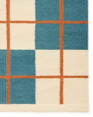 Haveli teppe 180x270 cm - Heaven blue-light khaki-rust - Chhatwal & Jonsson