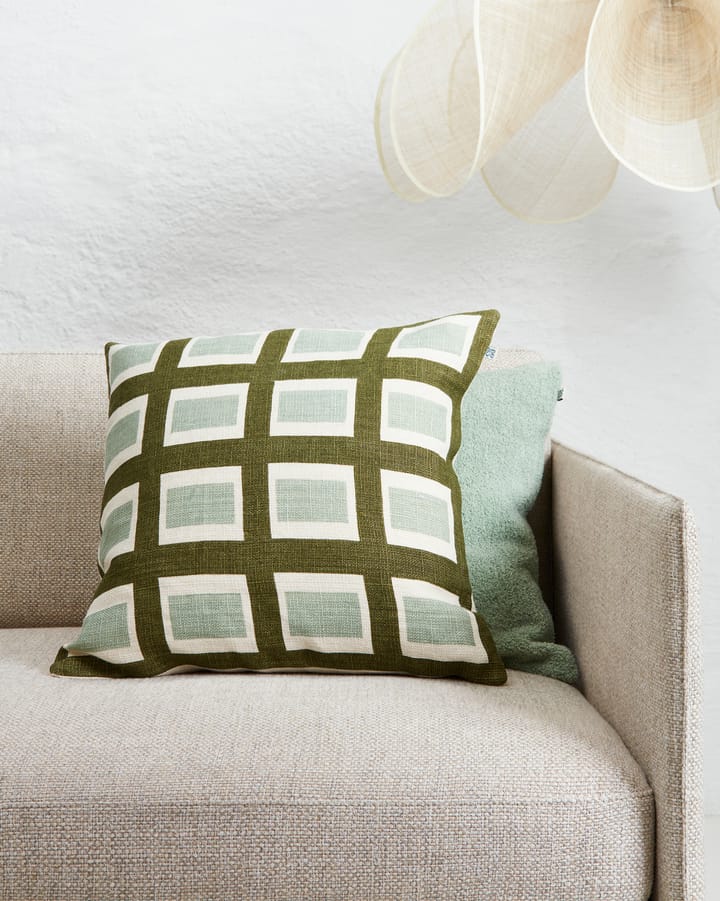 Hira putetrekk 50x50 cm, Cactus Green/Aqua Chhatwal & Jonsson