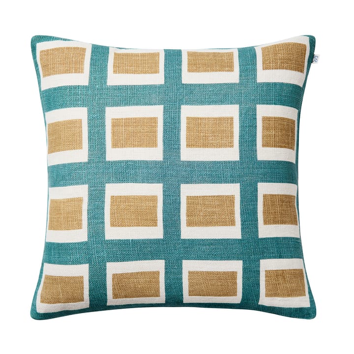 Hira putetrekk 50x50 cm - Heaven Blue/Khaki - Chhatwal & Jonsson