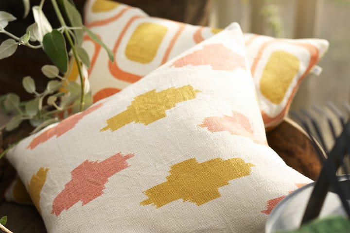Ikat Agra putetrekk 50 x 50 cm, Rose-spicy yellow Chhatwal & Jonsson