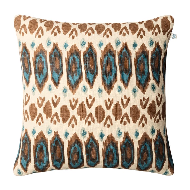 Ikat Bombay putevar 50 x 50 cm, Taupe-heaven blue-aqua Chhatwal & Jonsson